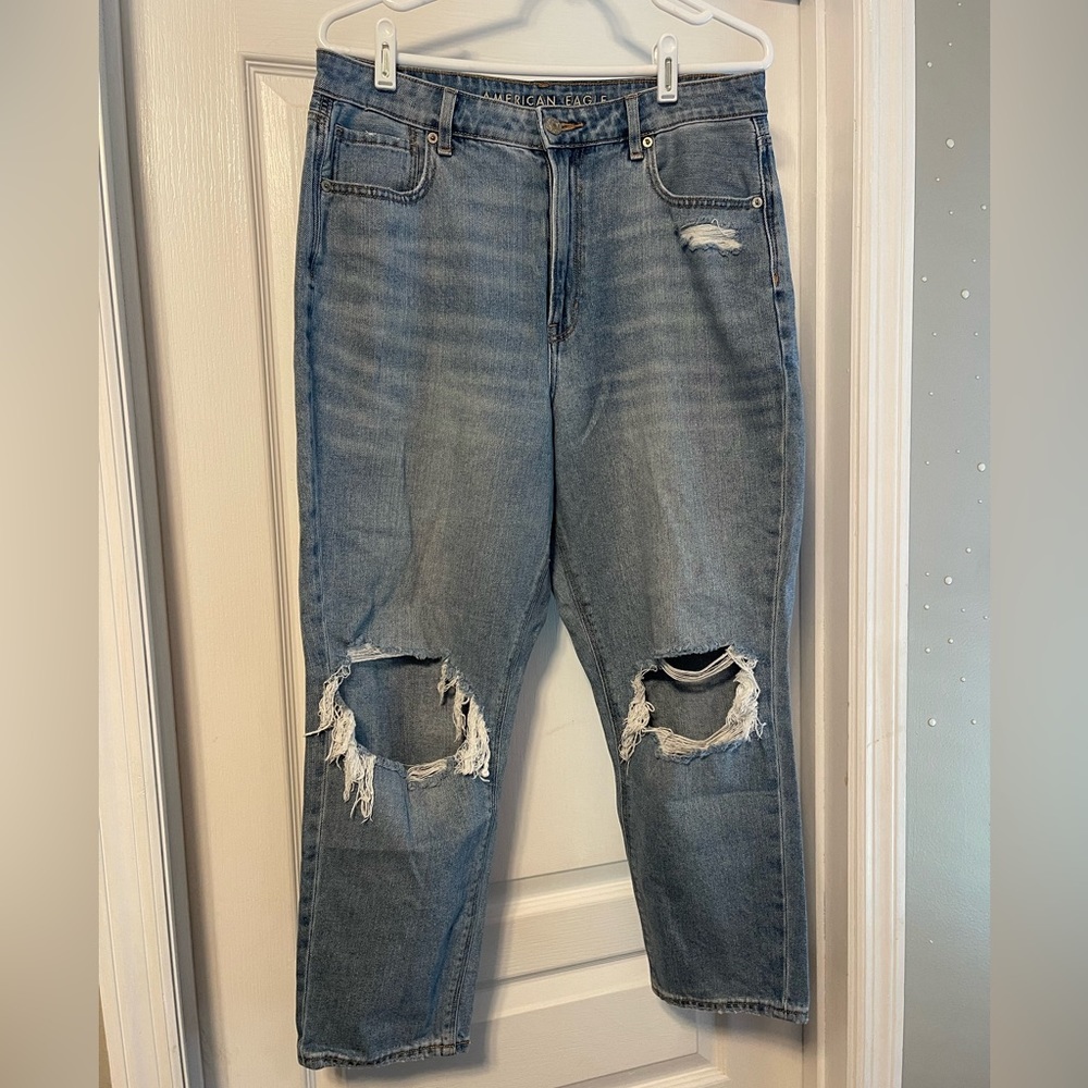 New American Eagle Mom Jeans Size 14 Short